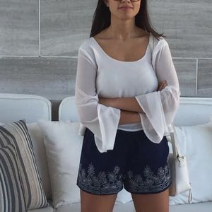 SOLD Embroidered shorts